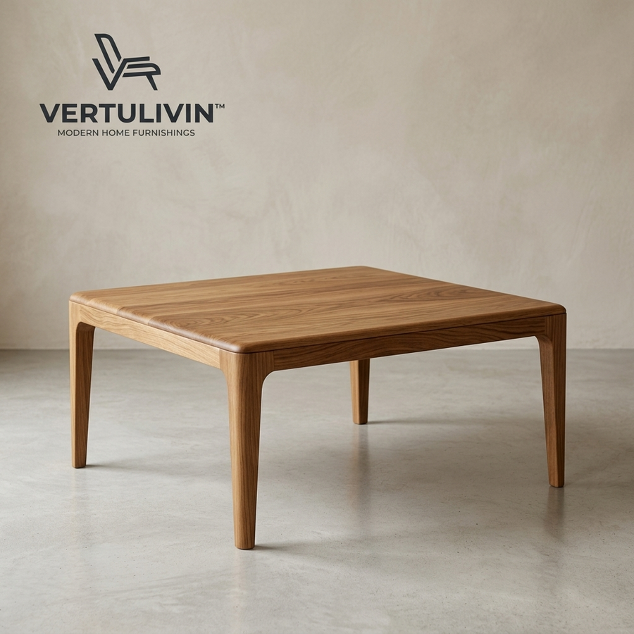 Vertulivin™ Rounded-Edge Walnut Coffee Table